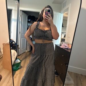 Black and White Gingham Women's set